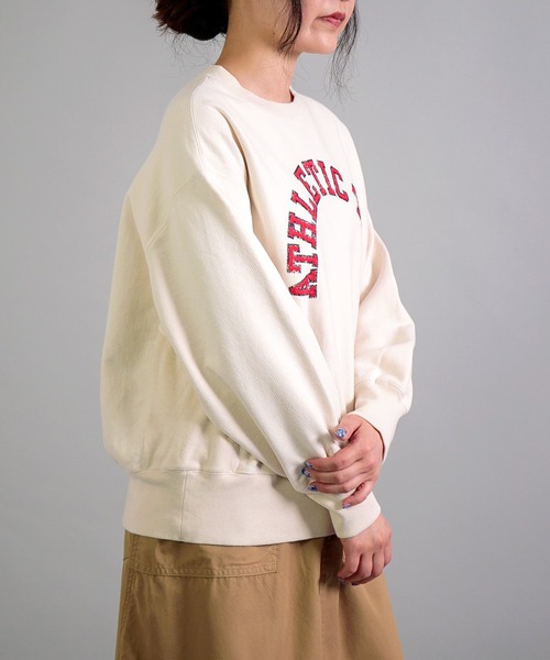 トレーナー スウェット 「OMNIGOD womens / オムニゴッド」 26/2 BD裏毛 アスレチックスウェットシャツ レディース OMNIGOD トレーナー スウェット 「OMNIGOD womens