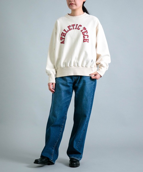 トレーナー スウェット 「OMNIGOD womens / オムニゴッド」 26/2 BD裏毛 アスレチックスウェットシャツ レディース_17
