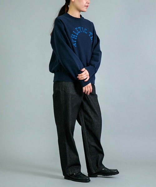 トレーナー スウェット 「OMNIGOD womens / オムニゴッド」 26/2 BD裏毛 アスレチックスウェットシャツ レディース OMNIGOD トレーナー スウェット 「OMNIGOD womens