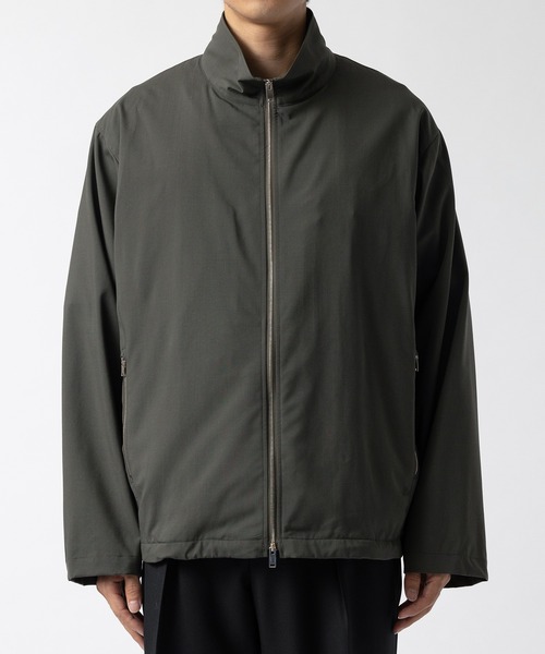 MARKAWEAR cp jacket メルトンジャケット オーガニックウールメルトン / バーシティジャケット, Black