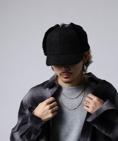 FUNALIVE（ファンアライブ） キャップ 帽子 フェイクスエード ファー付