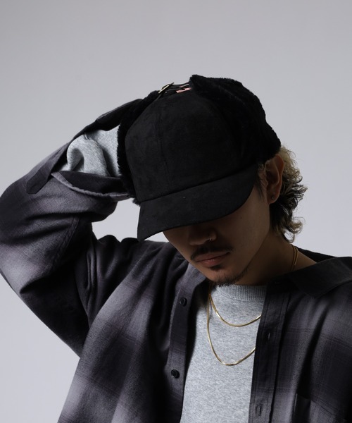 FUNALIVE（ファンアライブ） キャップ 帽子 フェイクスエード ファー付