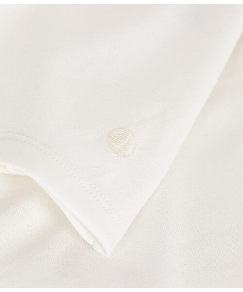 PETIT BATEAU tシャツ ポワンココットクルーネック長袖Tシャツ