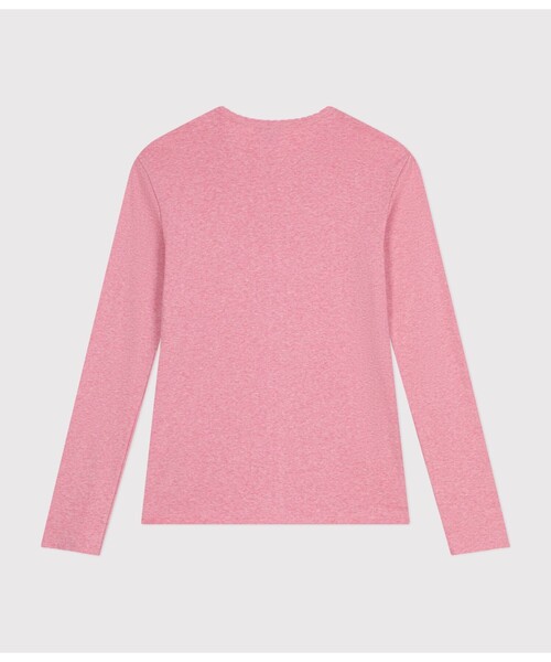 PETIT BATEAU（プチバトー） tシャツ ポワンココットクルーネック長袖