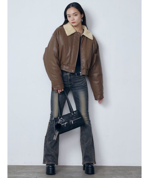 ♡美品♡EMODA パギンス EMODA ジーンズ デニム デニムパンツ マキシハイウエストフレア