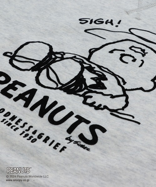【新品未使用】スヌーピー／ピーナッツ　スエットSサイズ　ヒューストン製 セール】2024AW PEANUTS/ピーナッツ SNOOPY スヌーピー
