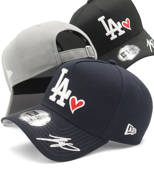ニューエラ 9forty A-frame 大谷翔平サイン ハート NEW ERA（ニューエラ） キャップ 帽子 ニューエラキャップ LA