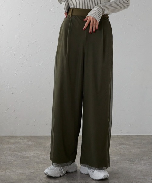 r. パンツ チュール レイヤードパンツ レディース : ZOZOTOWN