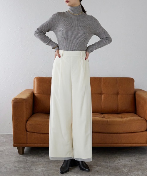 r. パンツ チュール レイヤードパンツ レディース : ZOZOTOWN