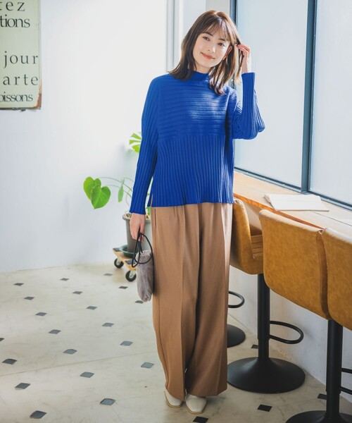 ITS'DEMO（イッツデモ） ニット セーター 「手洗い可／薄手／ロング