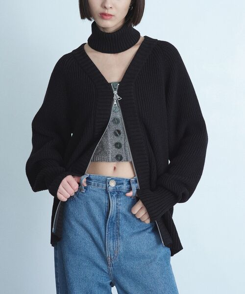CODE A カーディガン 2way zip cardigan レディース : ZOZOTOWN