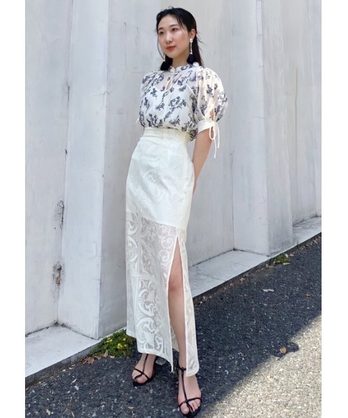 「LILY BROWN」 半袖ブラウス ONE SIZE ブラウン レディース LILY BROWN 「LILY BROWN」 半袖ブラウス ONE SIZE ブラウン