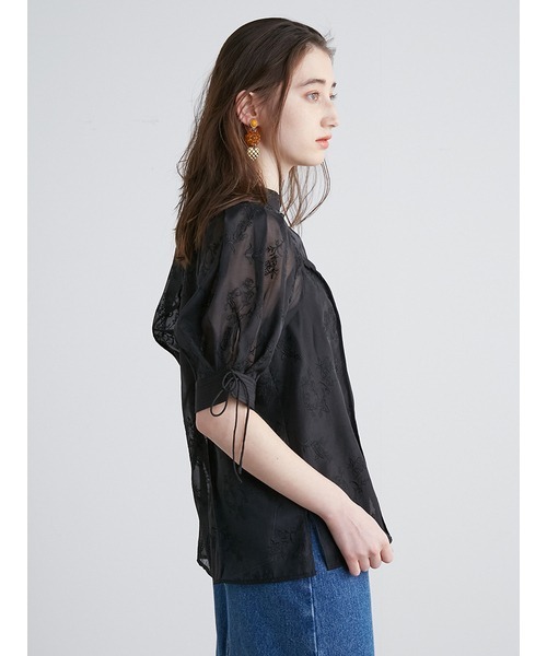 LILY BROWN 「LILY BROWN」 半袖ブラウス ONE SIZE ブラウン