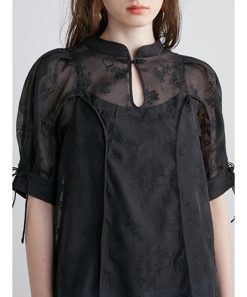 「LILY BROWN」 半袖ブラウス ONE SIZE ブラック レディース LILY BROWN 「LILY BROWN」 半袖ブラウス ONE SIZE ブラウン