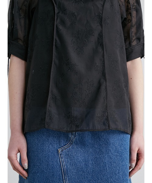 LILY BROWN 「LILY BROWN」 半袖ブラウス ONE SIZE ブラウン