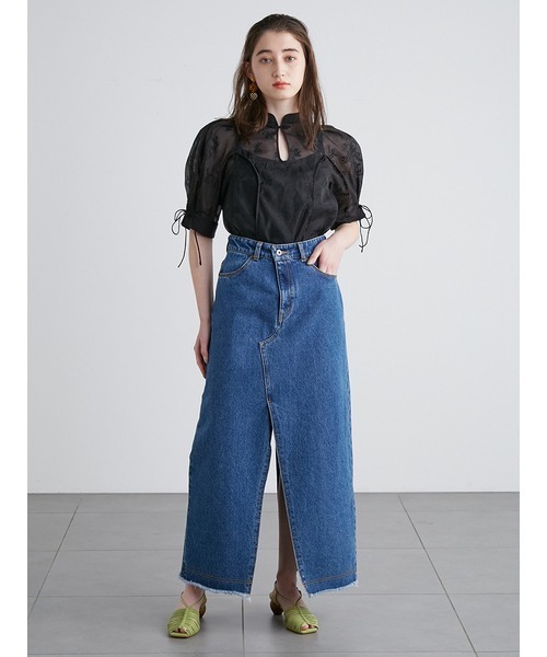 LILY BROWN 「LILY BROWN」 半袖ブラウス ONE SIZE ブラウン