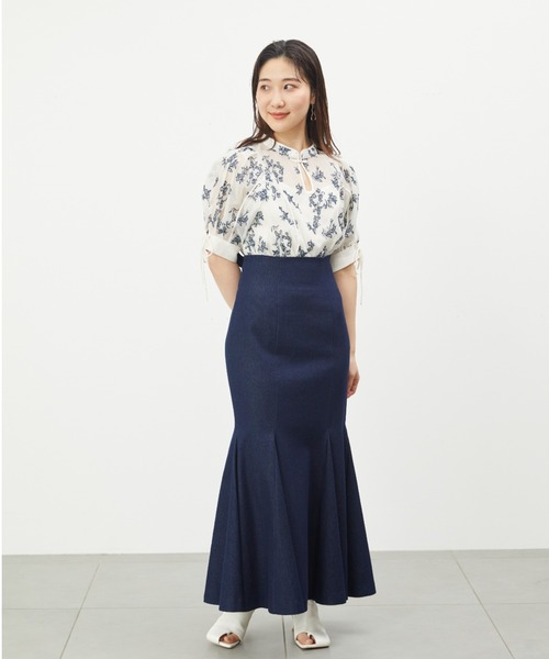 「LILY BROWN」 半袖ブラウス ONE SIZE ブラウン レディース LILY BROWN 「LILY BROWN」 半袖ブラウス ONE SIZE ブラウン