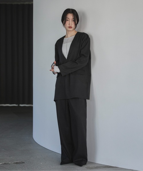 feepur 「セットアップ可」Vネックプルオーバー レディース