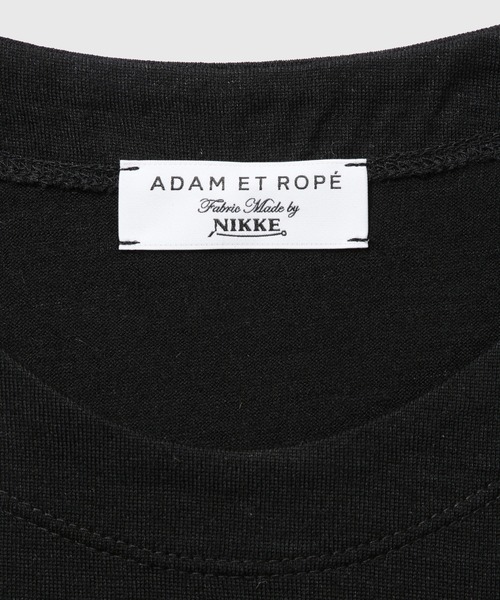 ADAM ET ROPE'（アダムエロペ） tシャツ 「NIKKE」ウール天竺 ハーフ