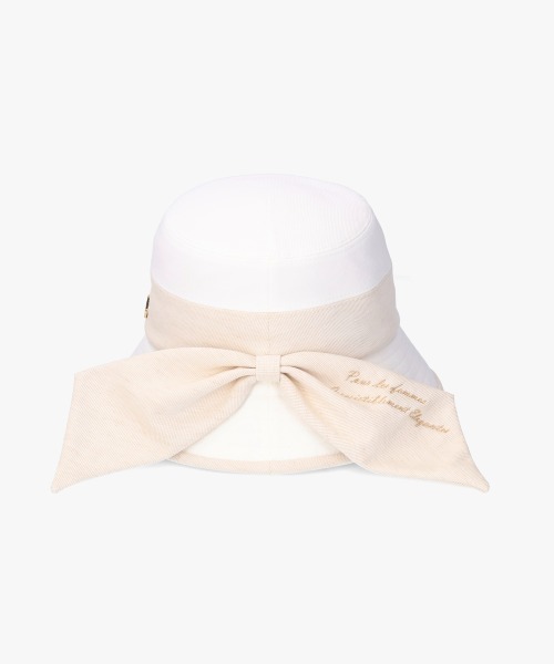 Chapeau d' O リボン　バケットハット Chapeau d' O 帽子 ハット Pike Back Ribbon Cloche