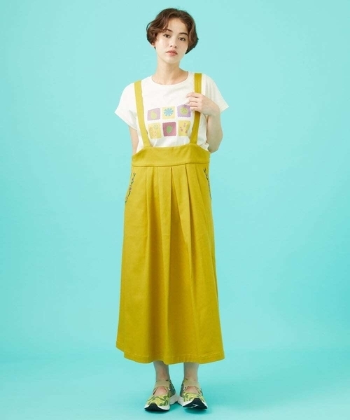 美品　ヤマダヤ　スカート　美品　サロペット レディース 大人 上品 大人のナチュラルなデニムサロペット