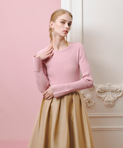 ニット セーター 「LOULOU WILLOUGHBY」2WAY RIB プルオーバー レディース