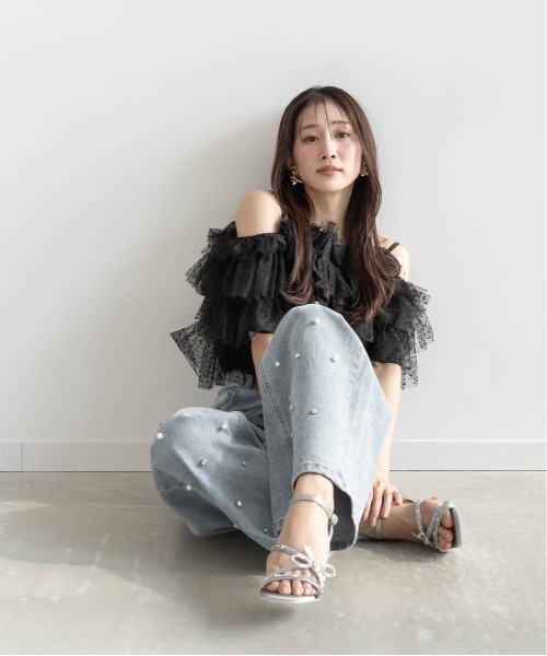 RANDA ビジューリボンストラップサンダル ビジューリボンストラップサンダルRANDA公式サイト