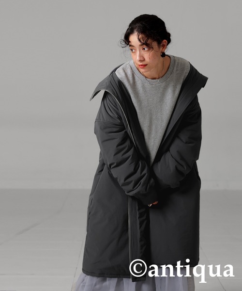 antiqua（アンティカ） 「tree cafe」コート FREE グレー レディース