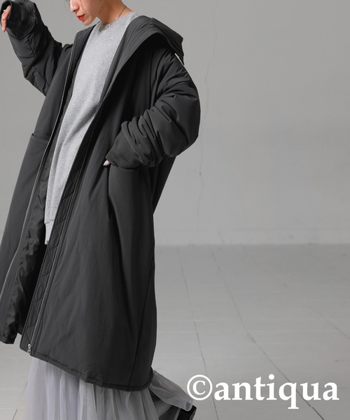 antiqua（アンティカ） 「tree cafe」コート FREE グレー レディース