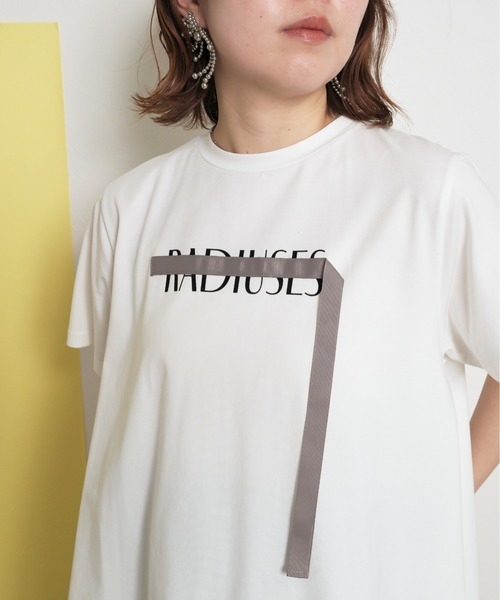 palm RICHE tシャツ シルケット天竺素材 フレアシルエット