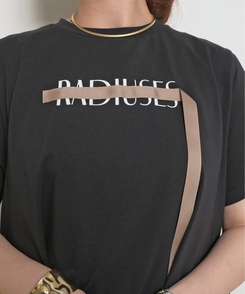 palm RICHE tシャツ シルケット天竺素材 フレアシルエット