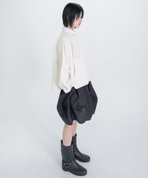 Bshop コート アウター eunoia | ラウンドカラー ジップ