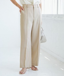 ROPE'PICNIC ロペピクニック リネンライク パンツスーツ ブラウン S ROPE' PICNIC（ロペ ピクニック） パンツ 「UVカット・速乾」「リネン