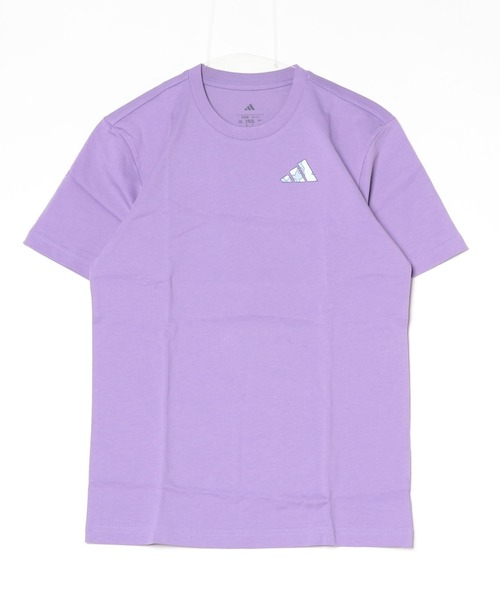 正品 adidas アディダス パープル グラフィック 半袖 Tシャツ adidas tシャツ Earth Day グラフィック 半袖Tシャツ