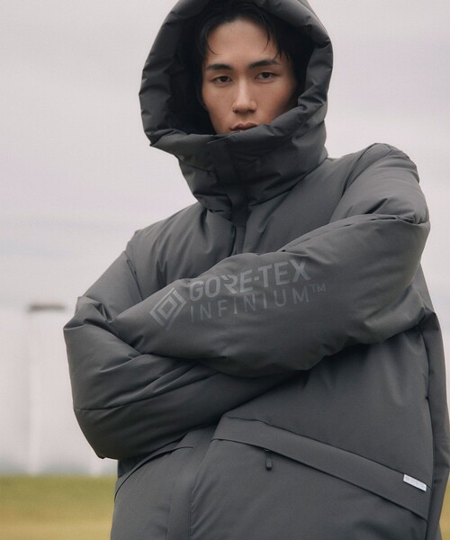 phenix グレー ダウンジャケット Large セール】+phenix/プラスフェニックス 別注 GORE-TEX WINDSTOPPER DOWN