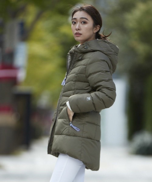 FILA GOLF 「FILA GOLF」 ダウンコート MEDIUM カーキ レディース