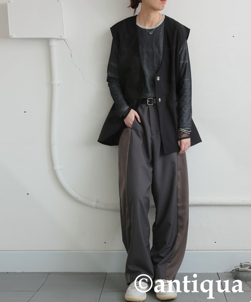 antiqua ベスト ジレ リネンベスト レディース : ZOZOTOWN Yahoo