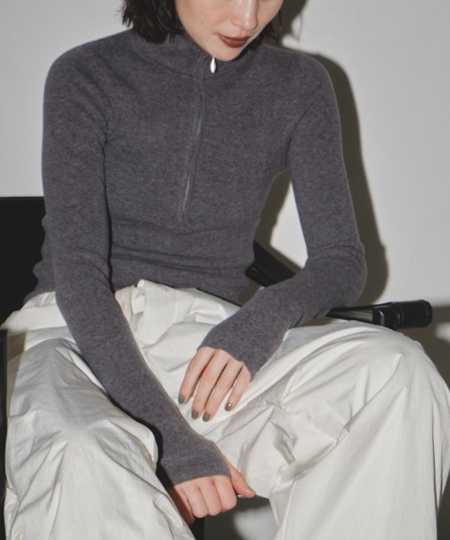 「TODAYFUL」 長袖ニット ONE SIZE チャコールグレー レディース