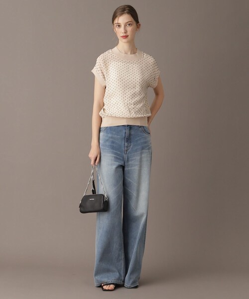 ドレステリア　シャツ　ブラウス　プルオーバー DRESSTERIOR ブラウス シャツ 「シアーシャツ/清涼感」ドット