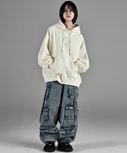 美品/XL相当 SUPREME プルオーバーパーカー　00S チェーン　グレー ADRER 「ADRER」 プルオーバーパーカー S グレー メンズ