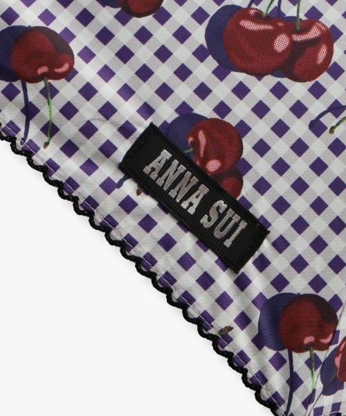 新品　アナスイ　折りたたみ傘　チェリー　かさ　ANNA SUI ANNA SUI 【 SUI（アナ スイ）】チェリープリント晴雨兼用