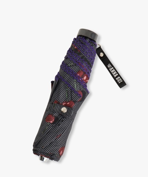 ANNA SUI（アナスイ） 日傘 折りたたみ傘 チェリープリント晴雨兼用