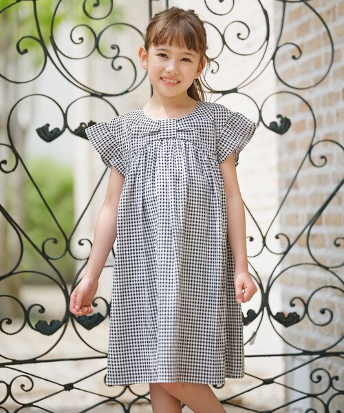 組曲（KUMIKYOKU） ワンピース 「150-160cm」ギンガムサッカー