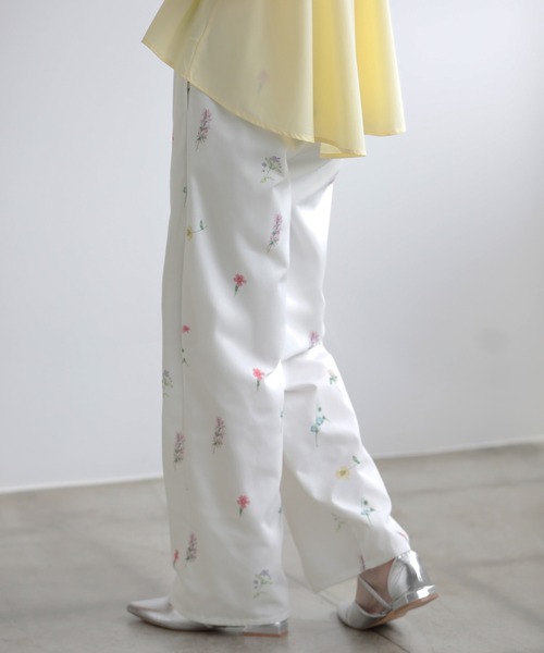 SUNFLOWER EIGHT パンツ 花柄パンツ レディース : ZOZOTOWN
