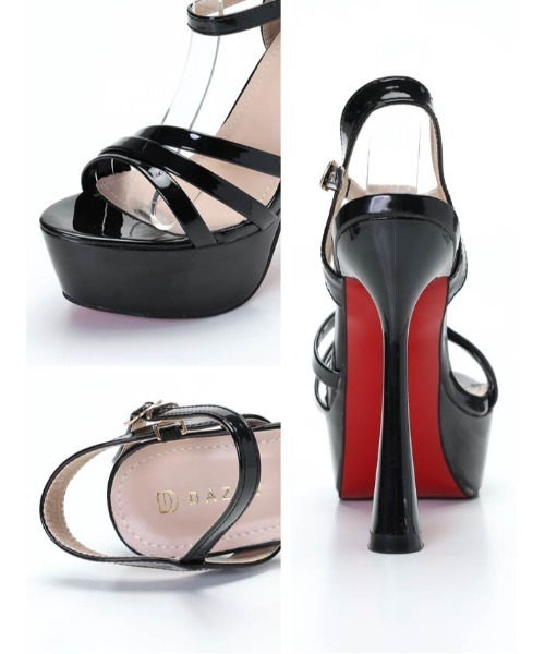 DAZZY サンダル 「オリジナル」「13cmヒール」ワンカラーナロー