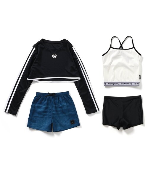 algy（アルジー） 水着 タンタケラッシュガード＆タンク4P水着_a別注