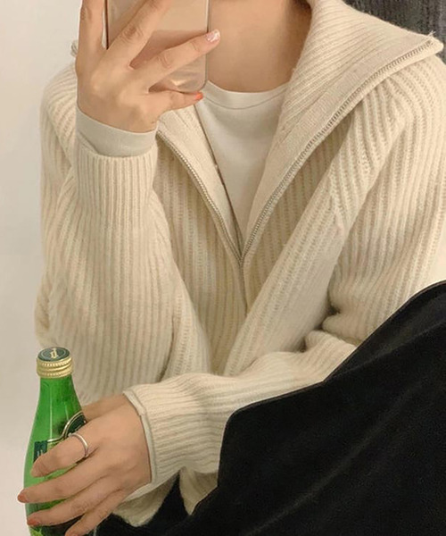 「Ulysses」 ニットカーディガン F グレー レディース_画像3