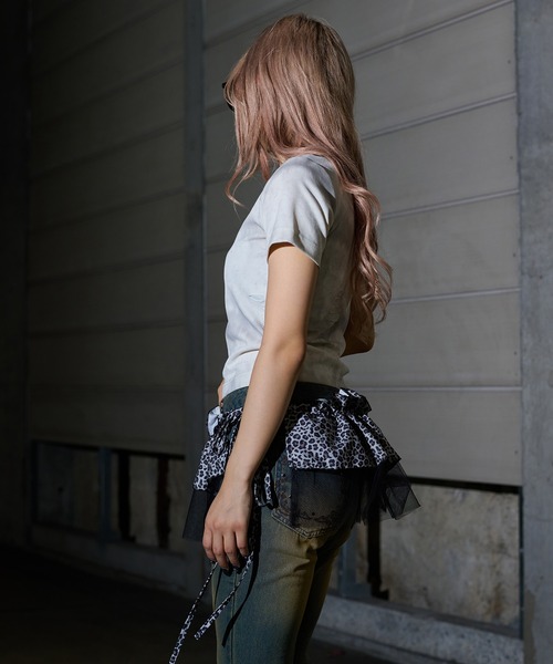 sedacle girl（セダクルガール） tシャツ グリッターダメージリブT