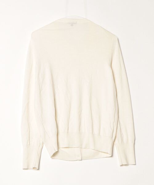 「INDIVI」 ニットカーディガン 38 オフホワイト レディース_画像2