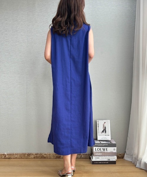 ワンピース リネンタッチリゾートノースリーブワンピース : ZOZOTOWN